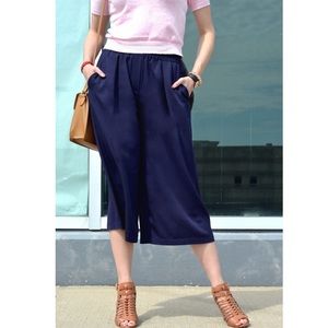 Joe Fresh navy blue culottes XS